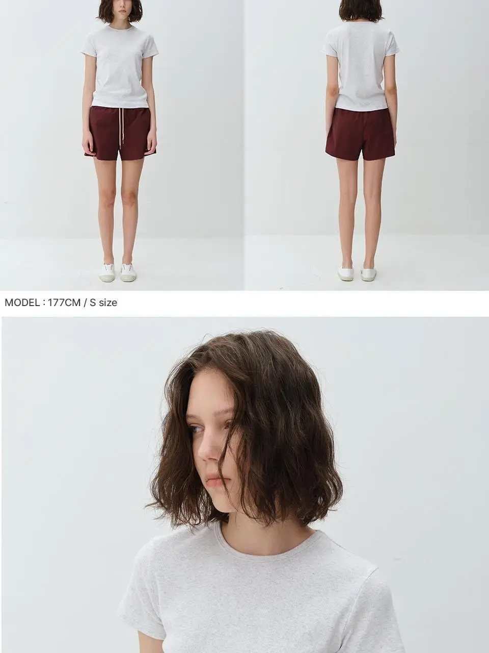 [모음전] BASIC RIBBED T-SHIRTS - 5color 상세페이지 11